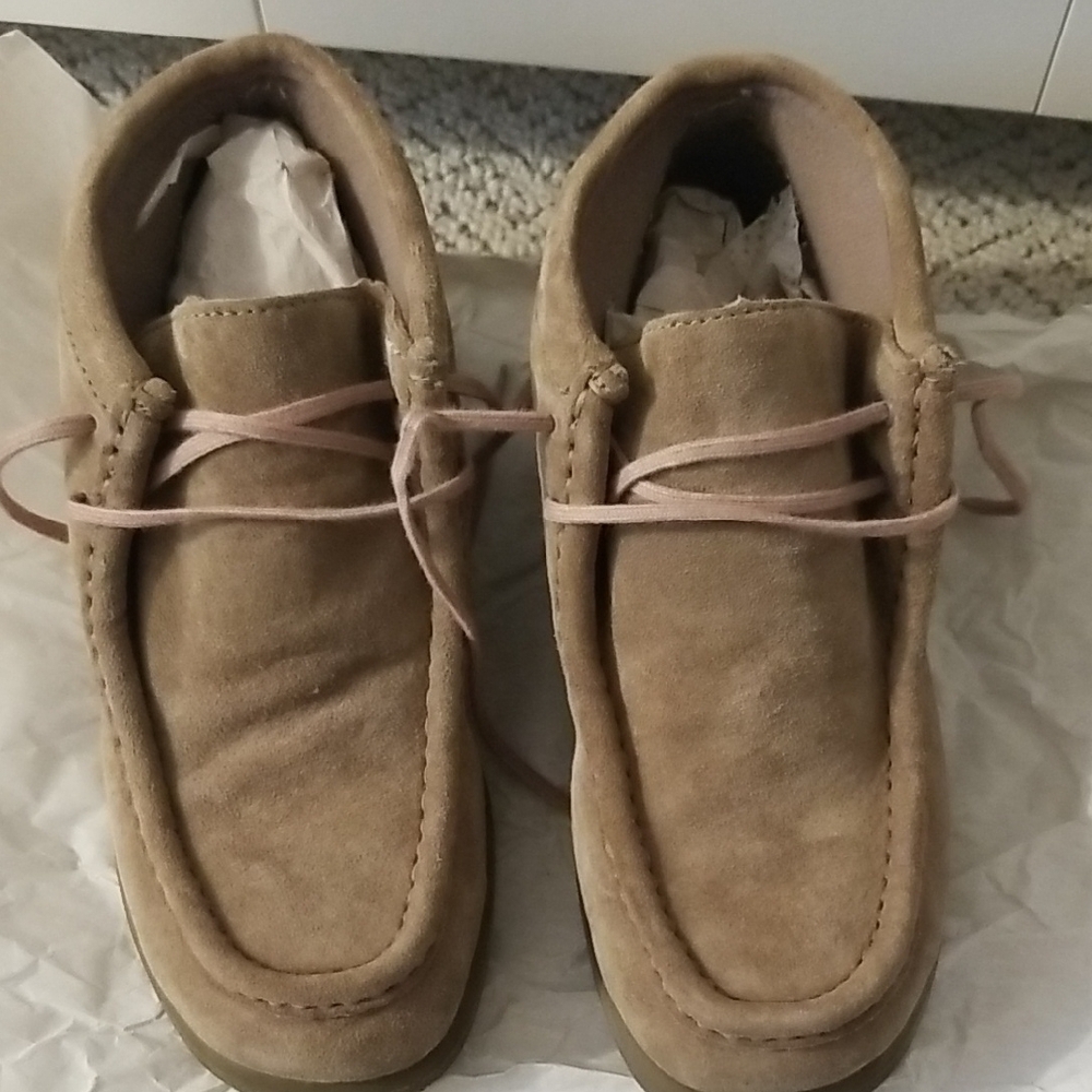 Boy's Tan Suede Shoes